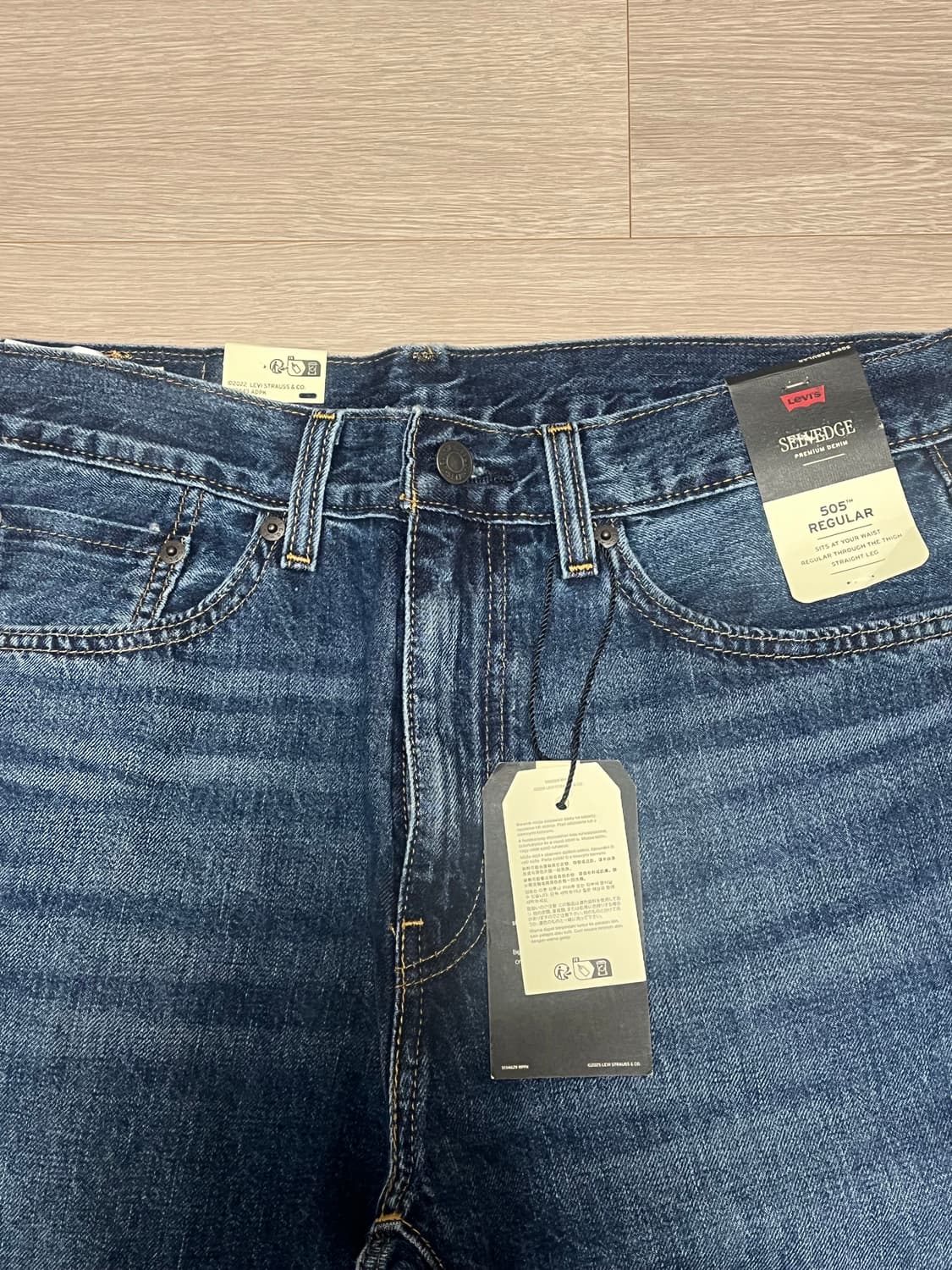 (새상품) 리바이스 505 셀비지 데님 프리미엄라인 청바지 상품이미지5