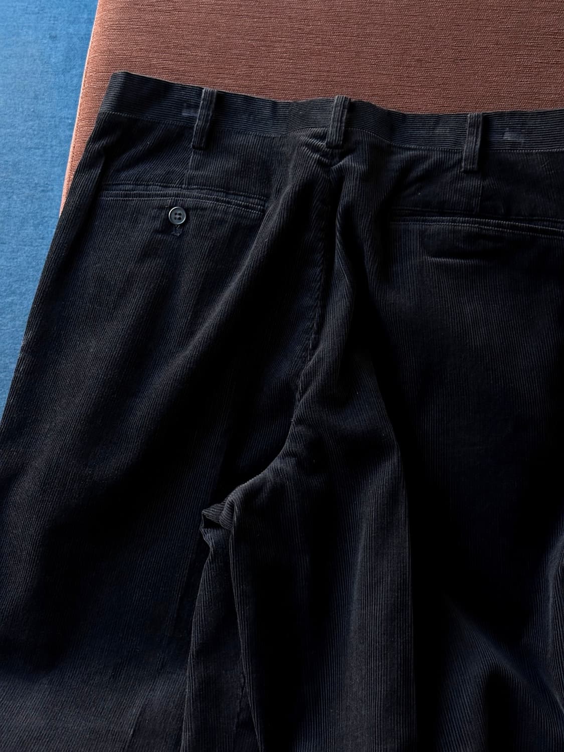 Cord design 2 tuck wide pants 상품이미지6