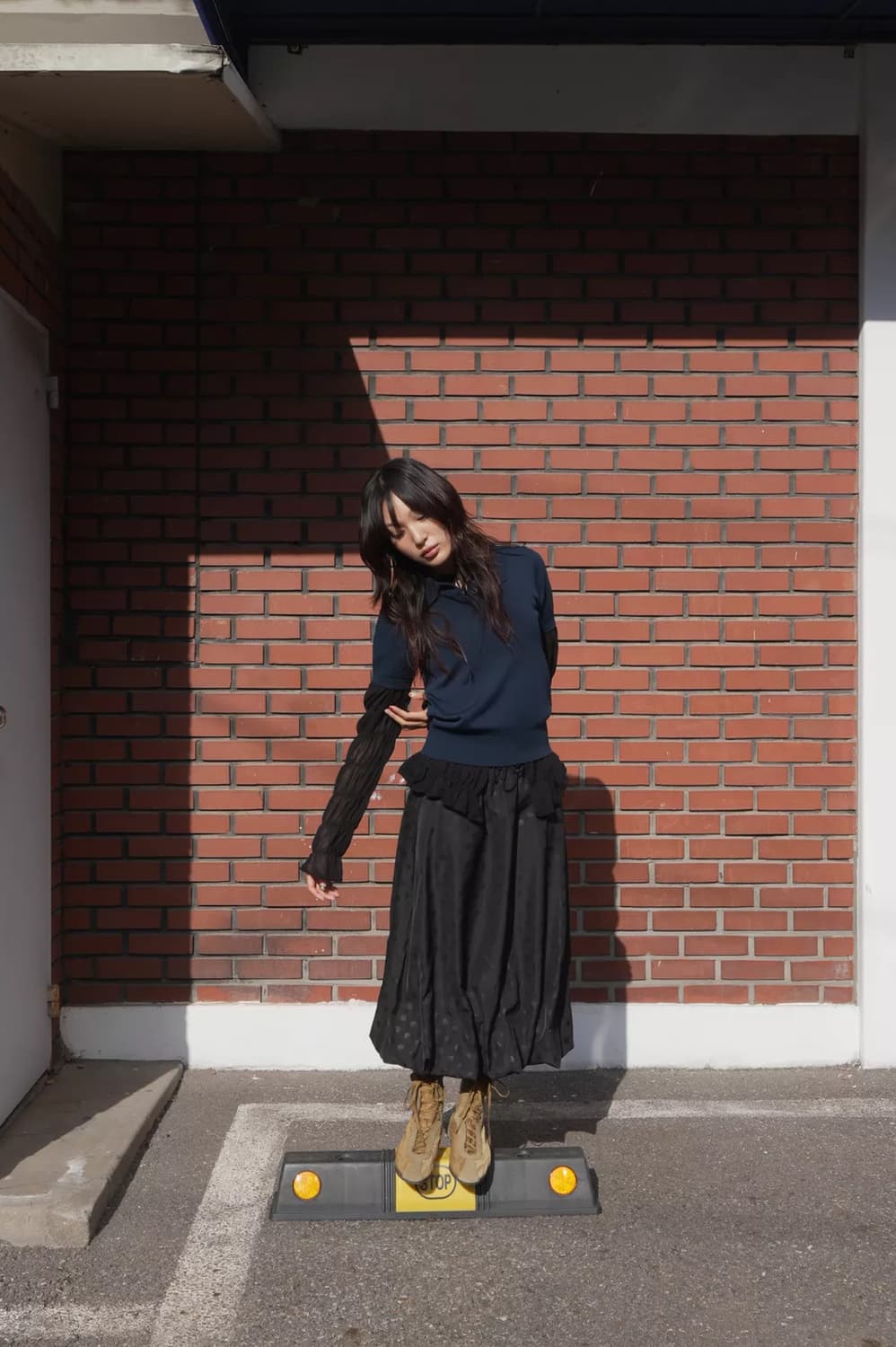 [M] 자라 도트 벌룬 미디 스커트 상품이미지3