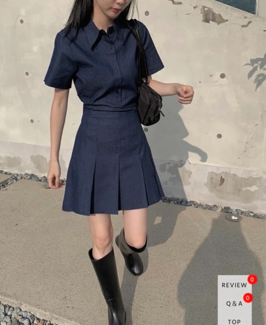 애니원모어 데님 원피스  상품이미지1