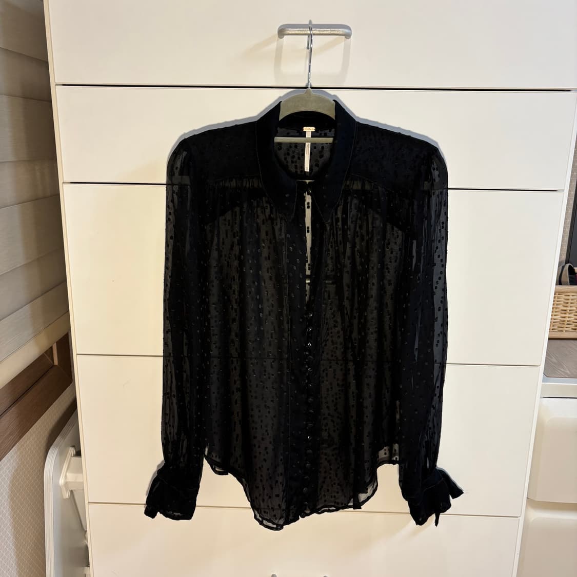 미국 보헤미안 브랜드 freepeople 도트블라우스 상품이미지3