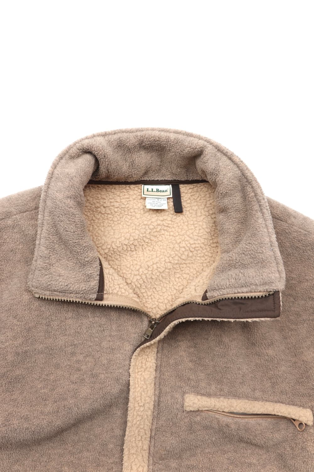 L.L.Bean(재팬) 폴라텍 엘보패치 후리스 베이지 상품이미지2