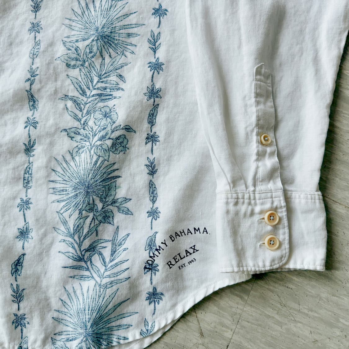 타미바하마 Tommy Bahama 린넨 프린트 셔츠 (XL / 릴렉스핏) 상품이미지4
