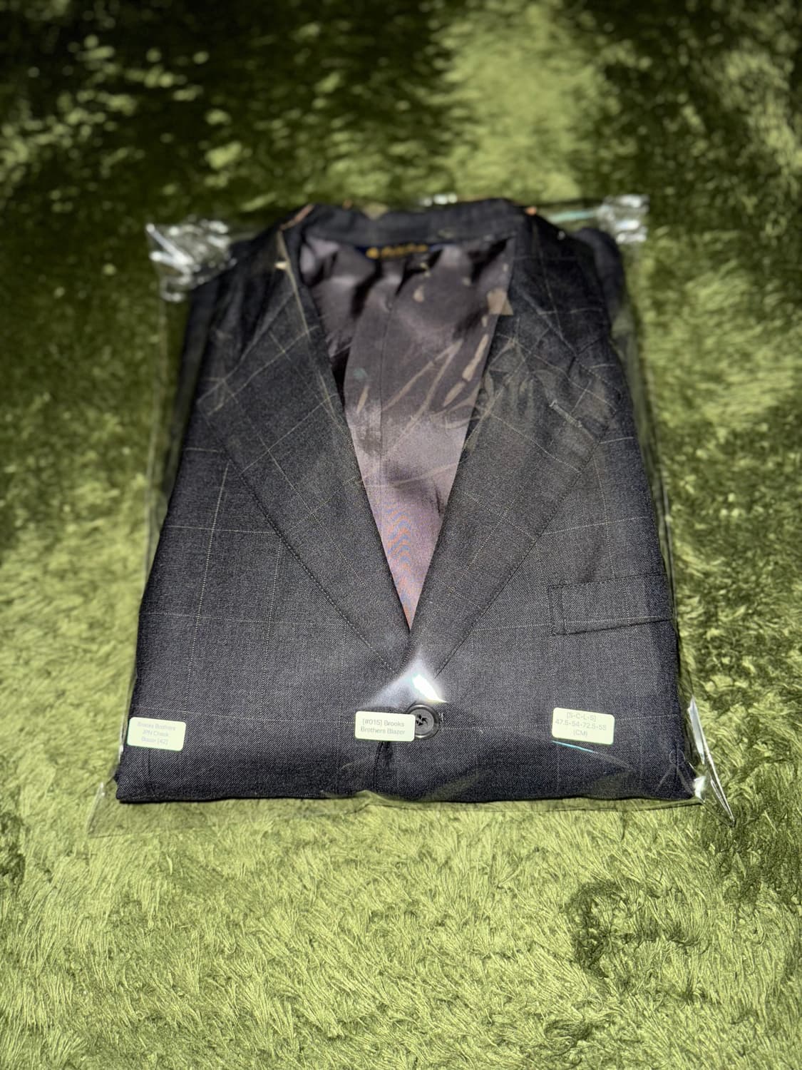 [42] 브룩스 브라더스 재팬 별주 윈도우페인 체크 블레이저 자켓 상품이미지10