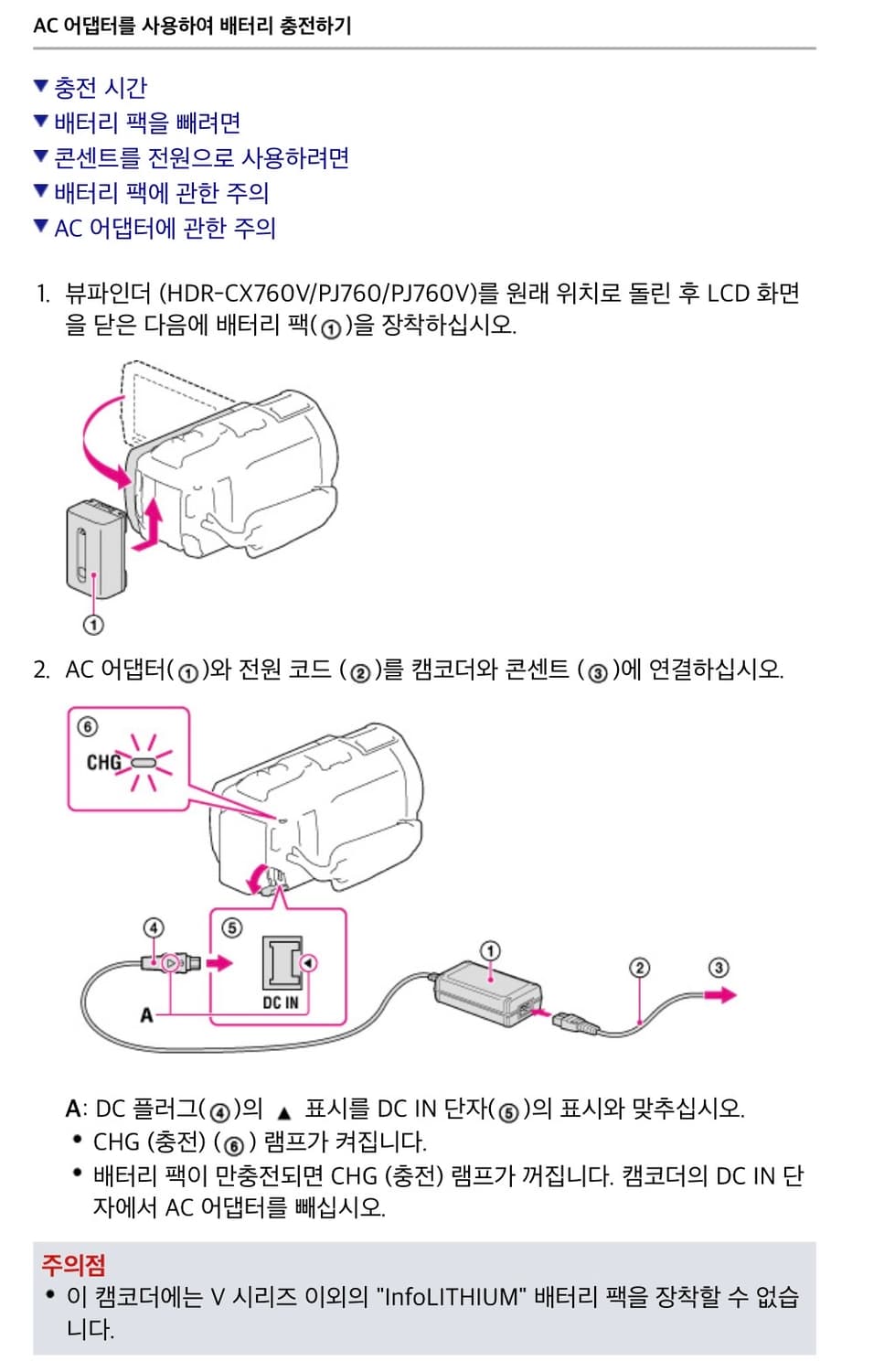 SONY 소니 HDR - PJ760 캠코더 상품이미지10