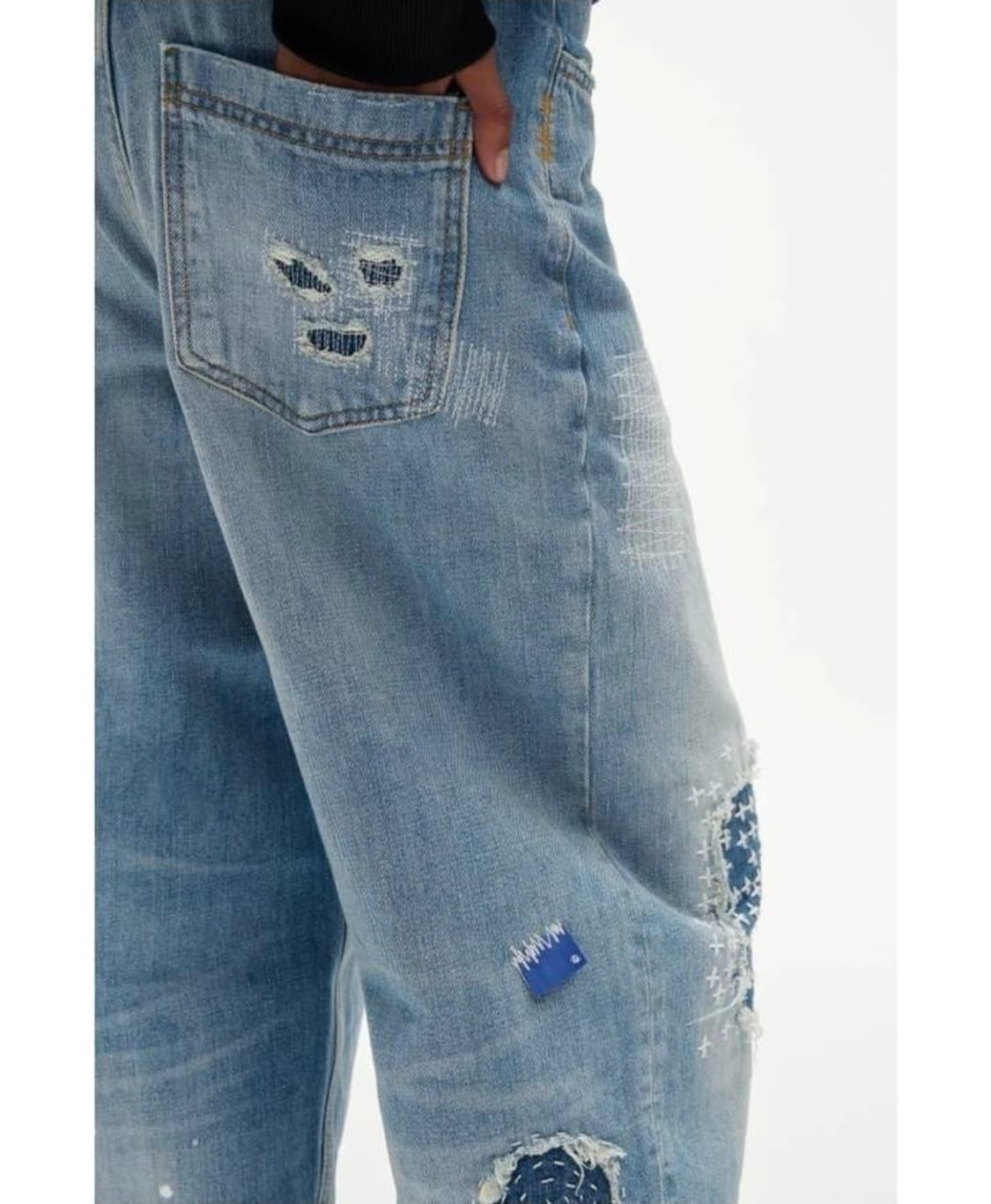 [25]자라 아더에러 콜라보 패치워크 데님팬츠(새상품) 상품이미지3