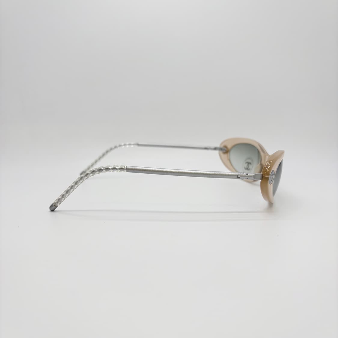 CHANEL 샤넬 베이지 실버 고글 빈티지 선글라스  상품이미지5