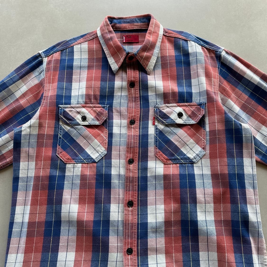 [XL]리바이스 Levi's 헤비 코튼 플레이드 워크 셔츠 상품이미지3