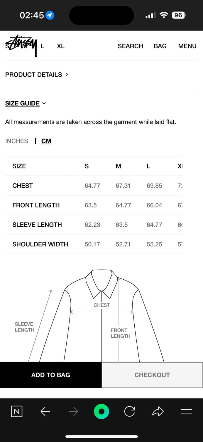 (중고/L) 25 fw 스투시 글로브 바시티 자켓 블랙 L 상품이미지2