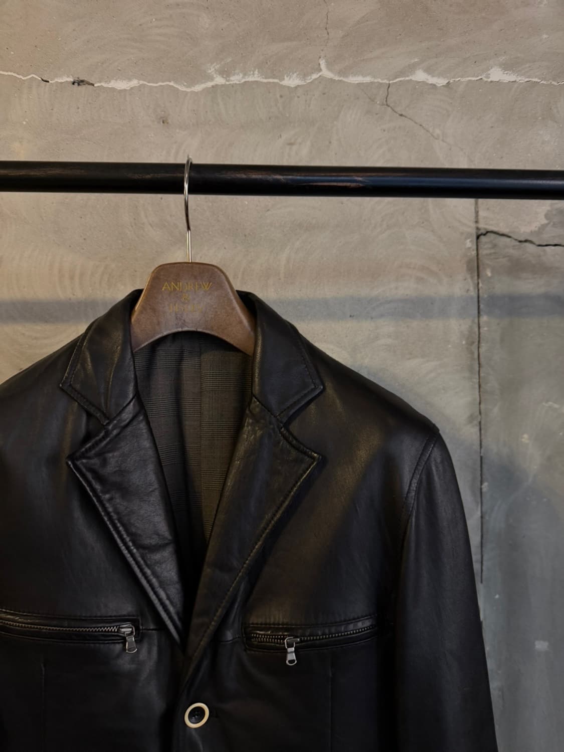 미츠미네 레더 헌팅자켓 100 상품이미지4