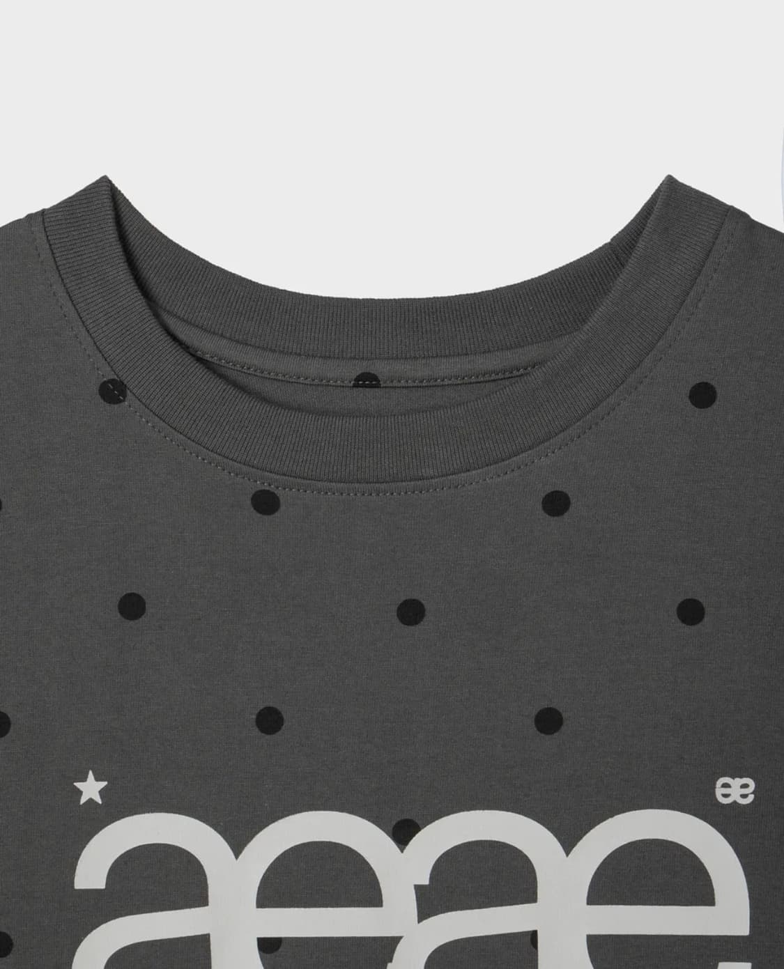 WEB LOGO DOT T-SHIRTS [CHARCOAL] 상품이미지3