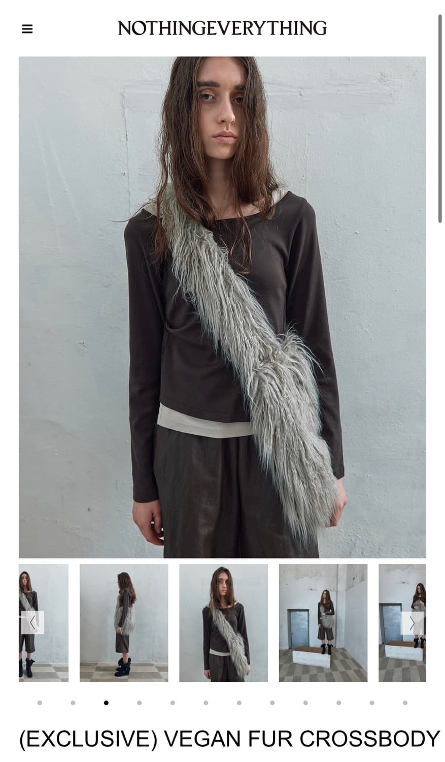 낫띵에브리띵 VEGAN FUR CROSSBODY BAG 상품이미지1