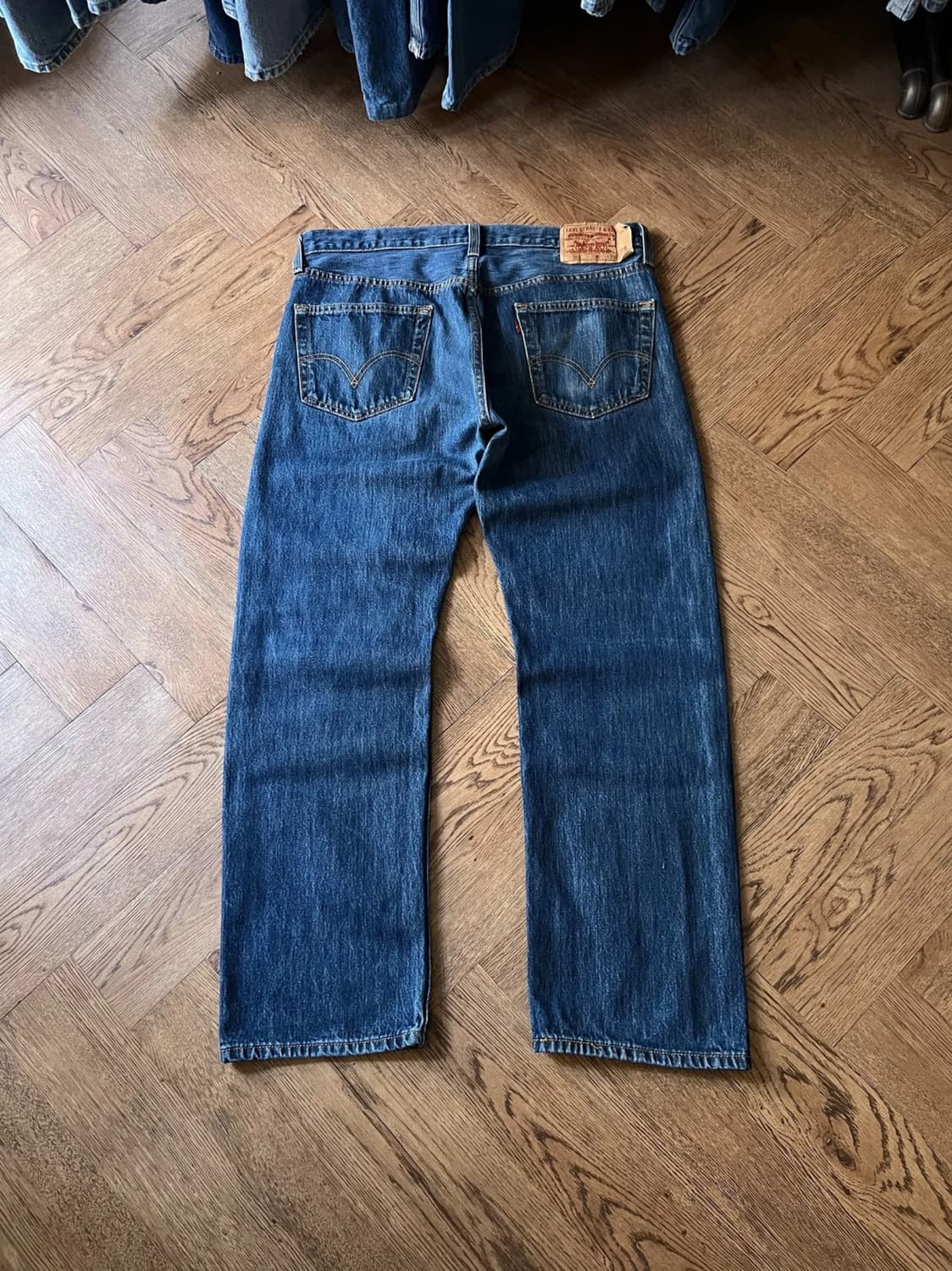 [36]00's 리바이스 501 빈티지 워싱 스트레이트 데님 팬츠 상품이미지1