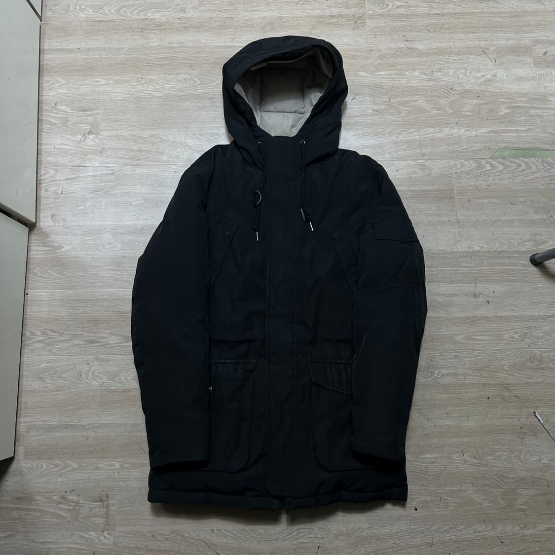 이스트 쿤스트 남성 덕다운 후드 파카 패딩 점퍼 [블랙] L/100 상품이미지1