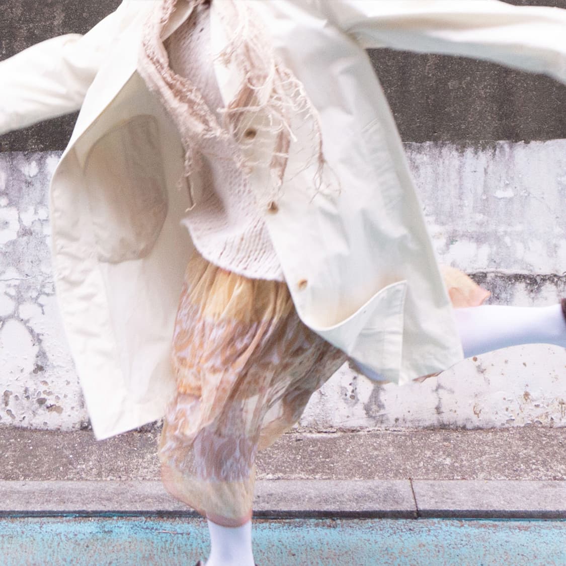 초원 앤티크 패치 쉬폰 스커트 상품이미지7