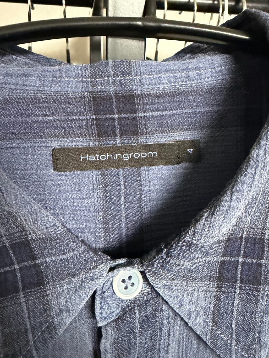 [4] 해칭룸 클래식 오버다이드 셔츠 블루  상품이미지4