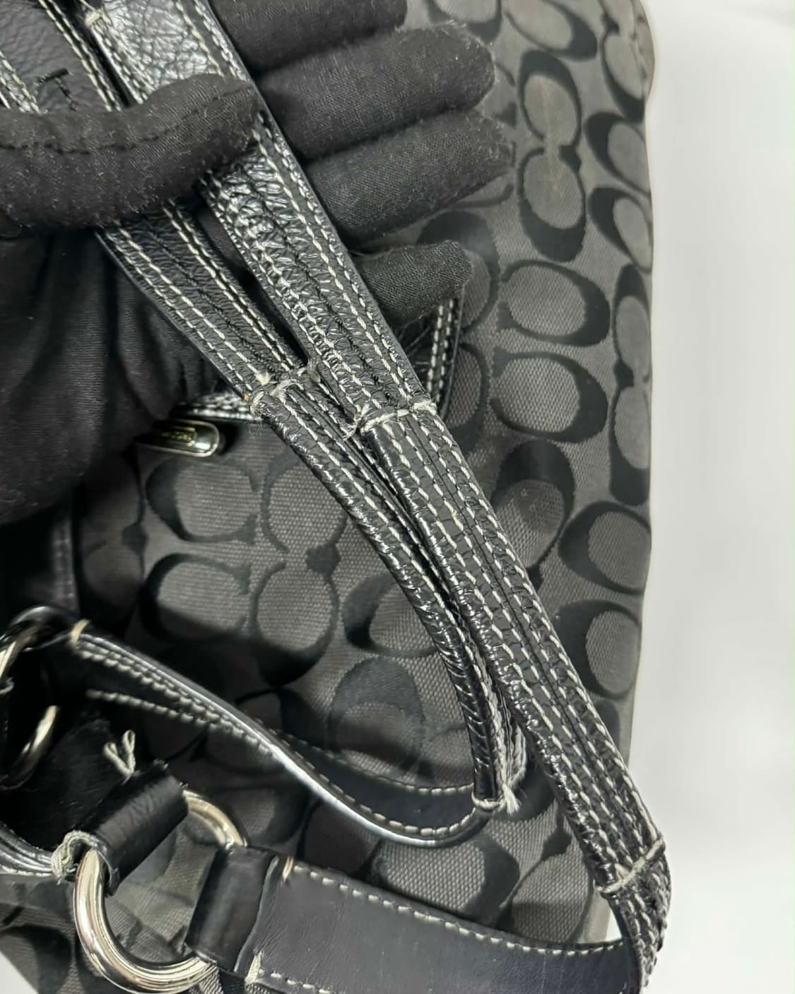 코치 시그니처 빅버클 자카드 숄더 토트백 상품이미지8