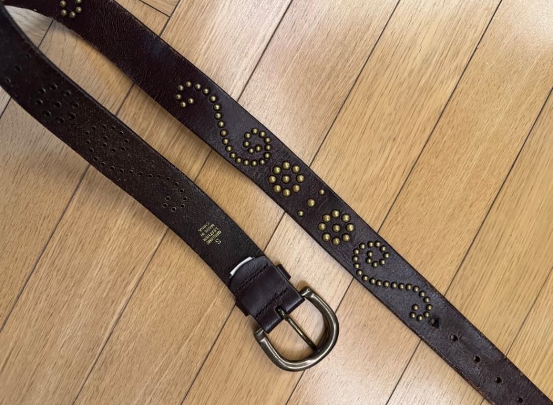 빈티지 스터드 벨트 75cm 상품이미지3