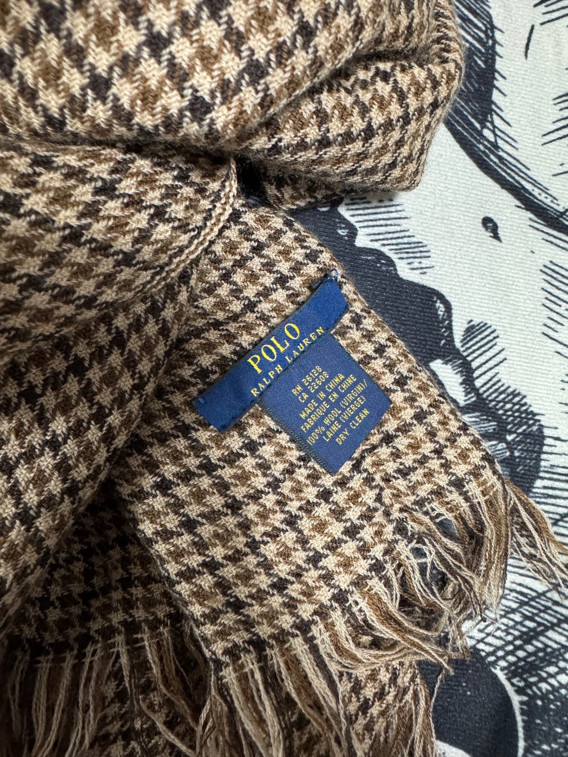 폴로랄프로렌 버진울 체크 머플러 40X200 상품이미지2