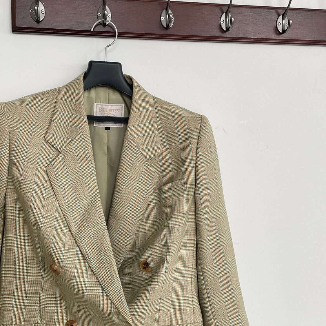 버버리 체크 더블 블레이저 팬츠 바지 셋업 상품이미지2