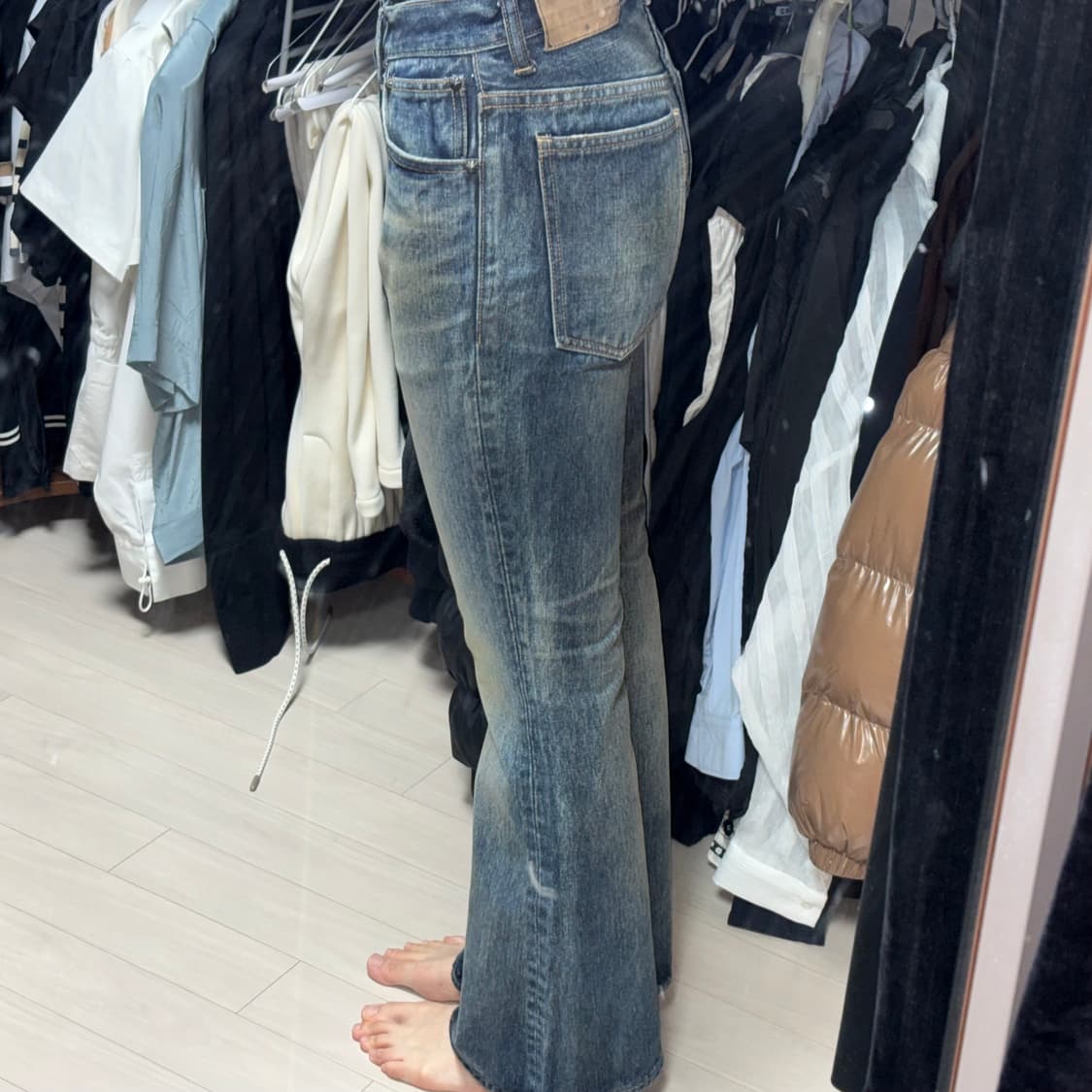 로우라이즈 청바지 상품이미지2