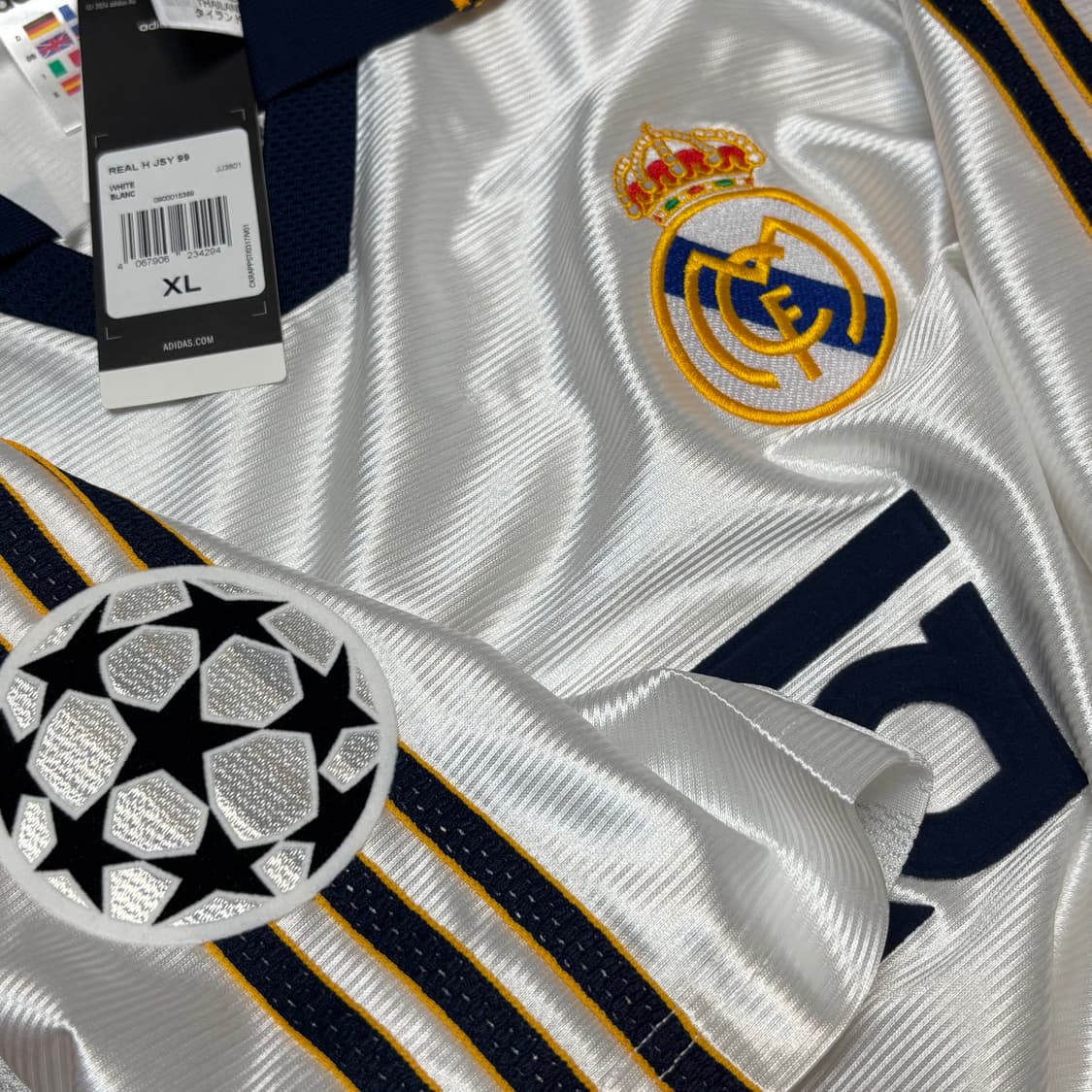아디다스 99 00 레알 마드리드 홈 라울 유니폼 상품이미지3
