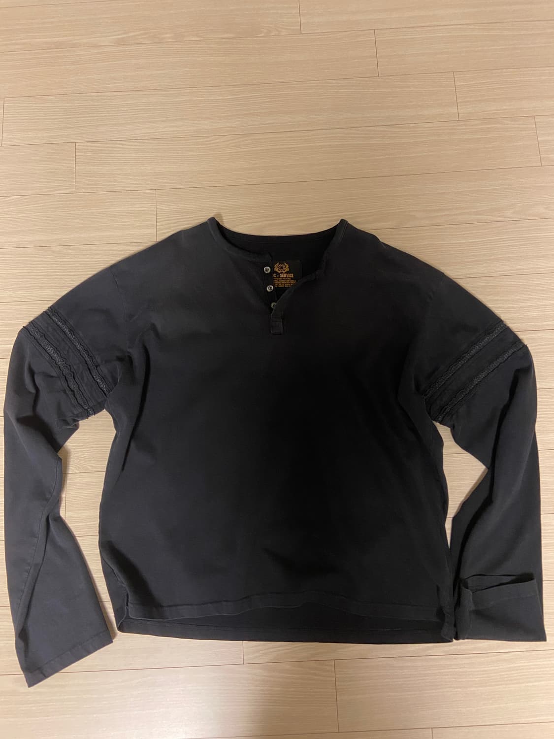 Double Henley Neck Long Sleeve 상품이미지2