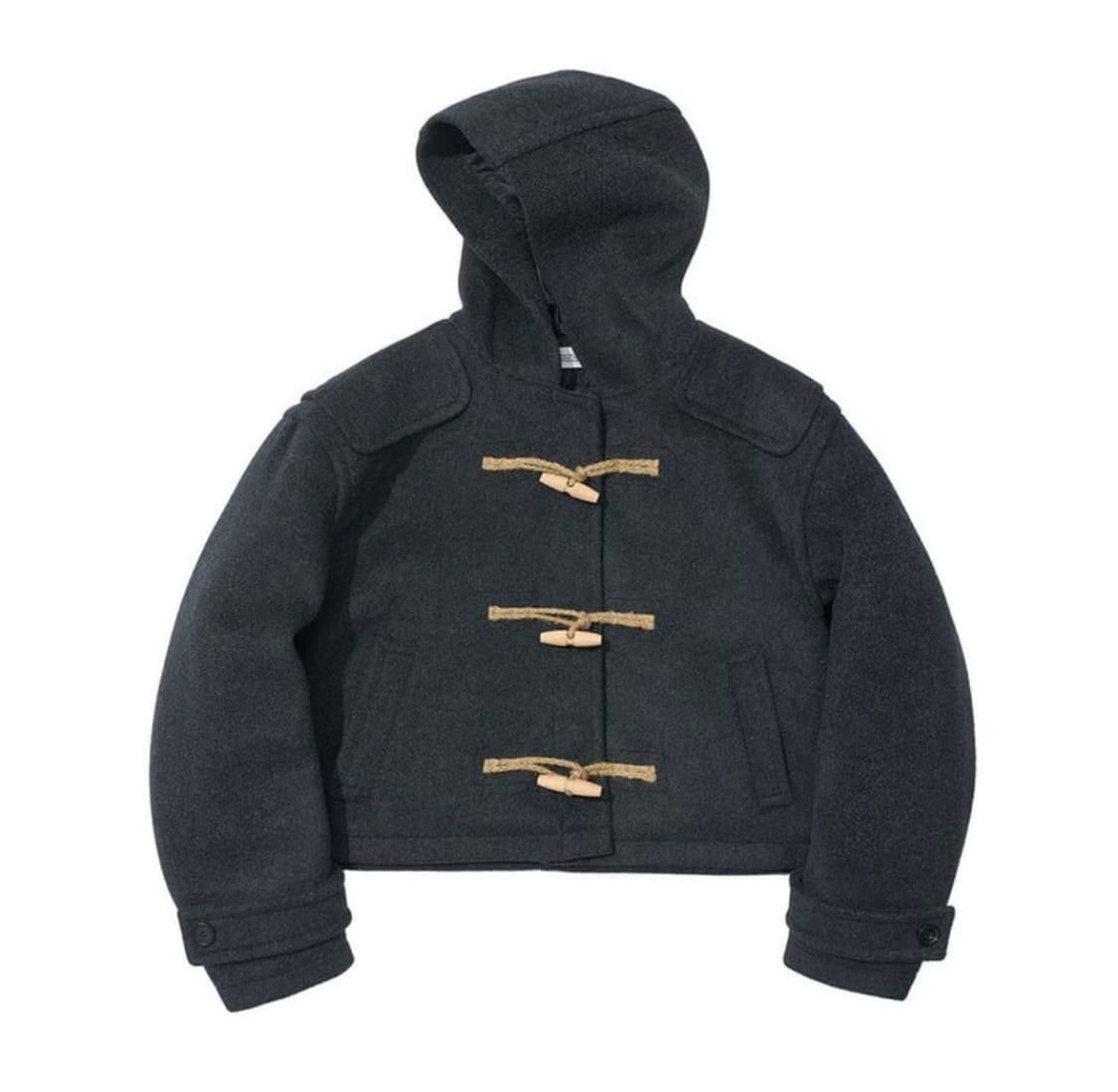 파르티멘토 우먼 숏 더플코트 차콜그레이 F 상품이미지1