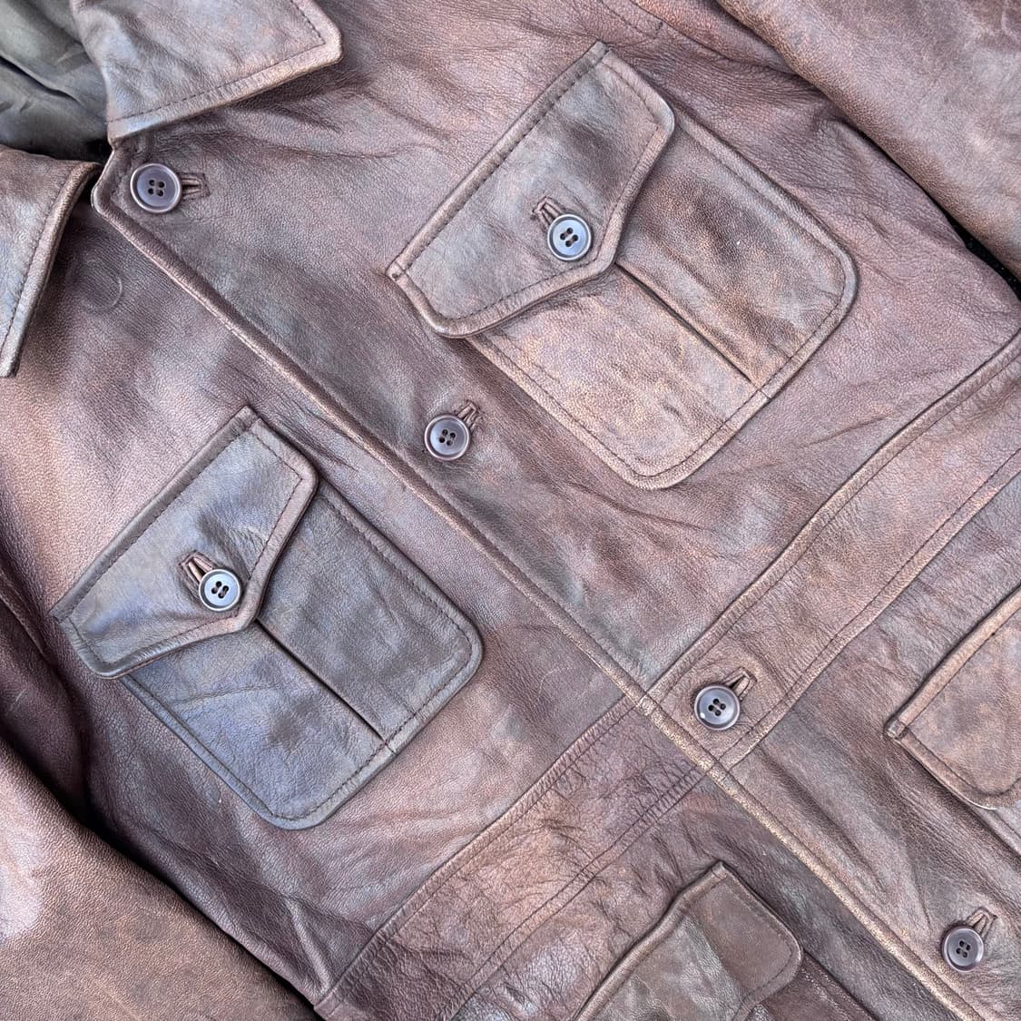 일본 아바하우스 레더 자켓 상품이미지4