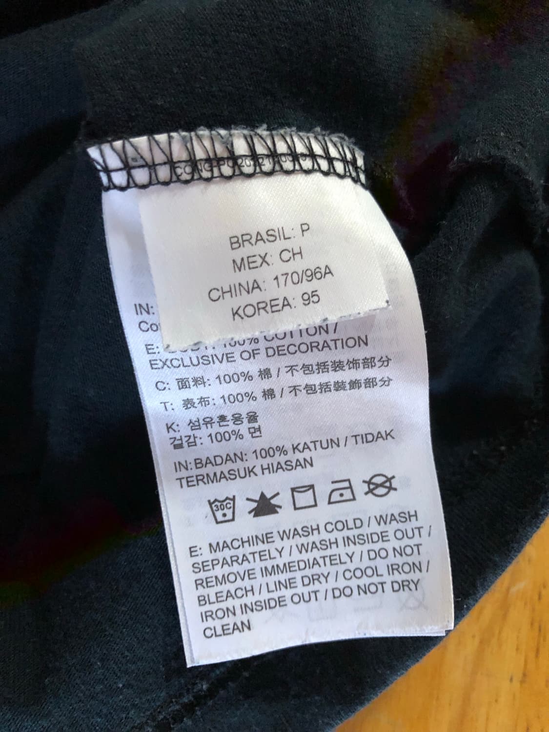 컨버스 블랙 기본 반팔티 상품이미지3