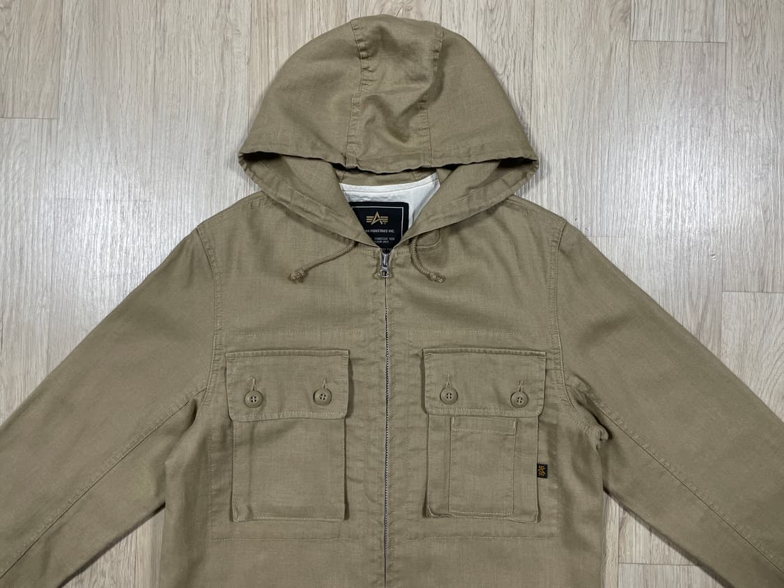 95) 알파 인더스트리 미군 BDU 린넨 후드자켓 상품이미지5