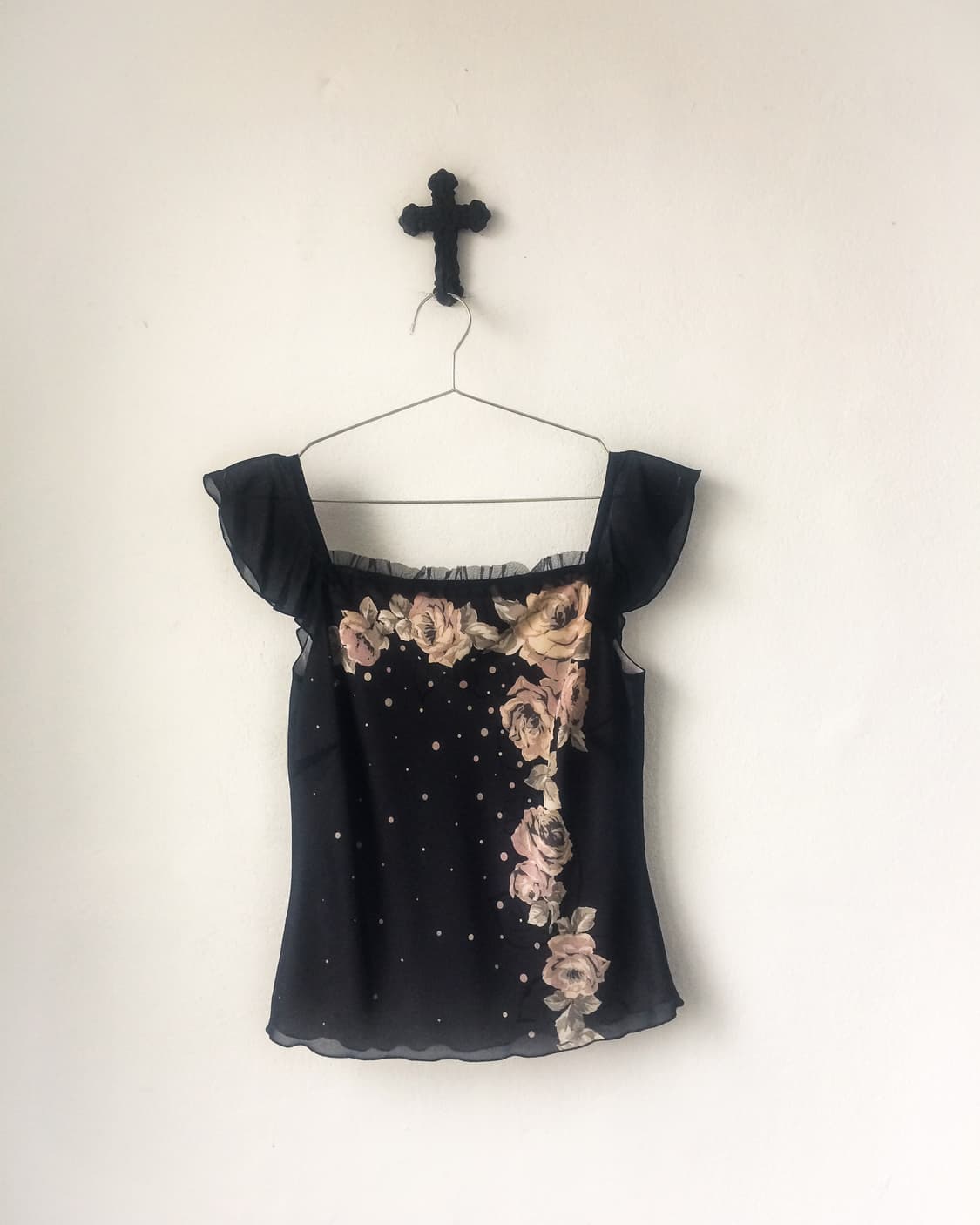 Flower printing point sleeveless 상품이미지2