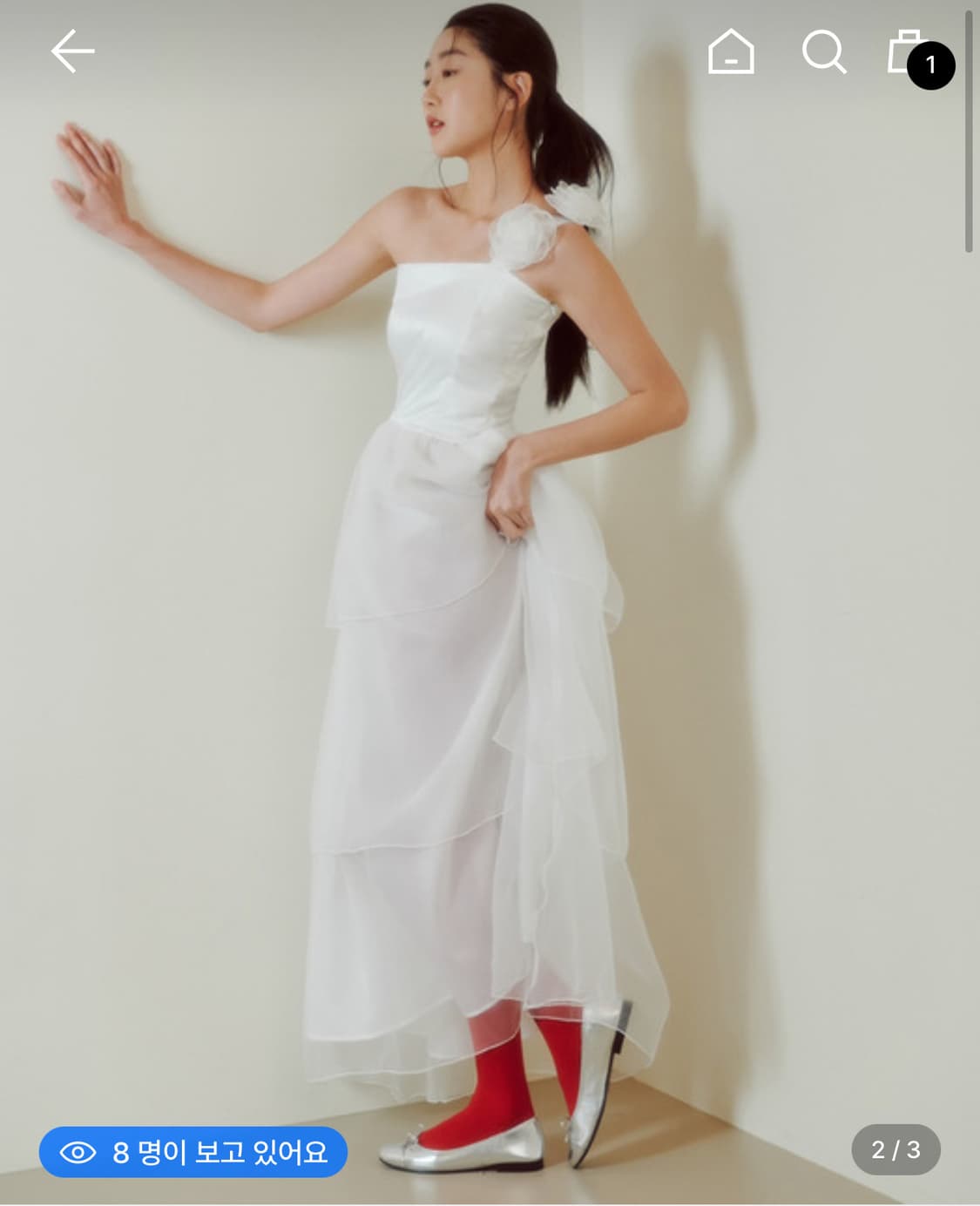 가니송 로즈 피오니 드레스 , 2부드레스, 2부원피스, 촬영용드레스 상품이미지1