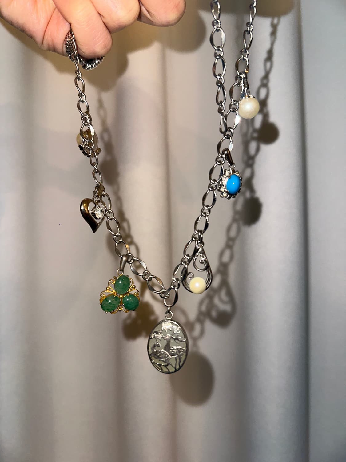 MUSTA Vintage Charm Custom Chain Necklac 상품이미지2