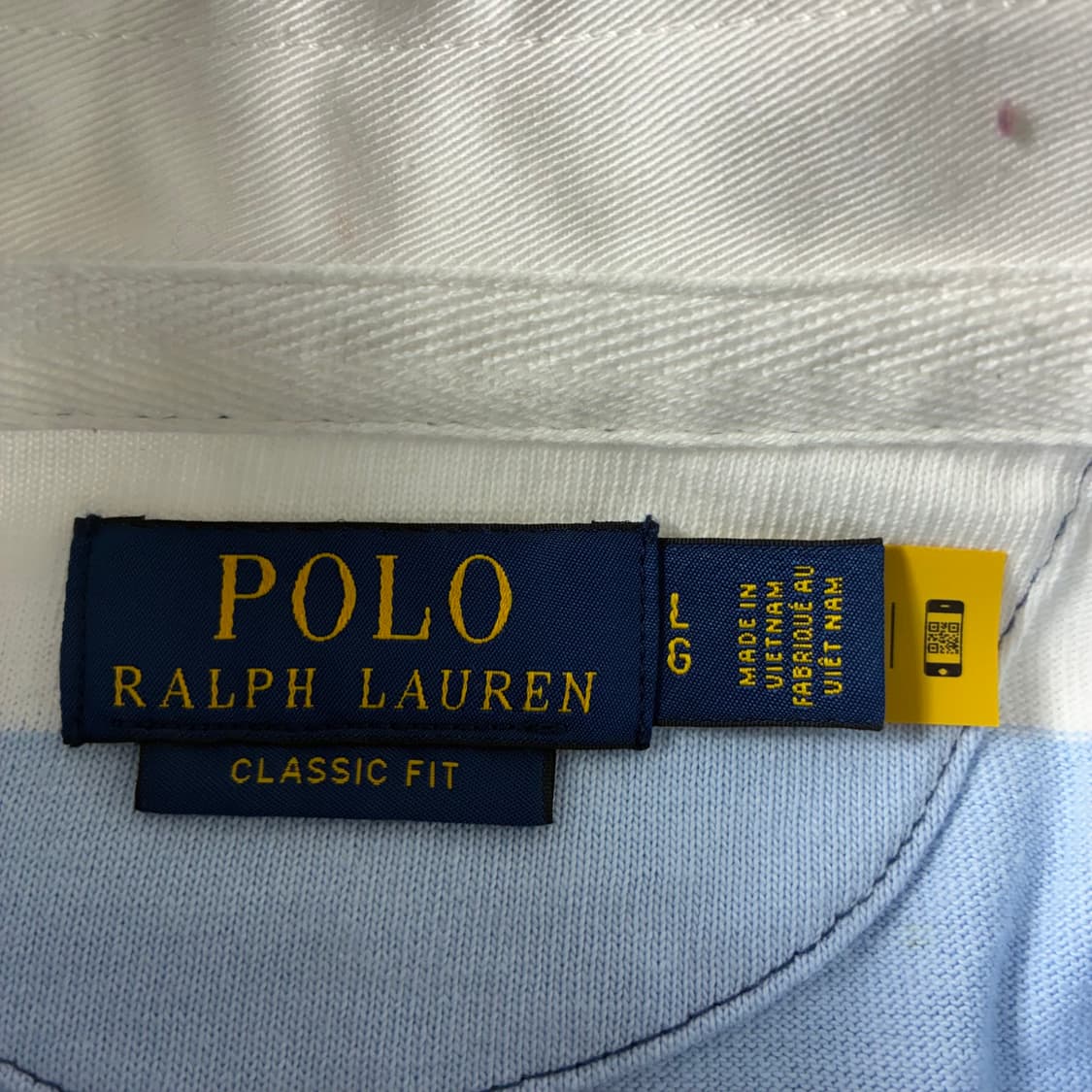 Polo 폴로 랄프로렌 현행QR 파스텔 단가라 럭비티 상품이미지4