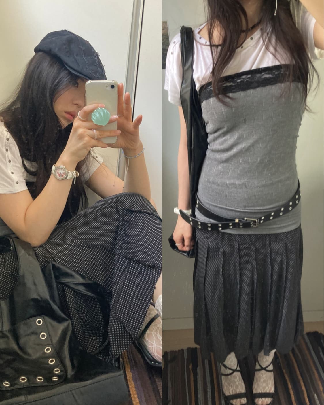 긱시크 모노톤 빈티지 코디세트 3pcs 상품이미지1