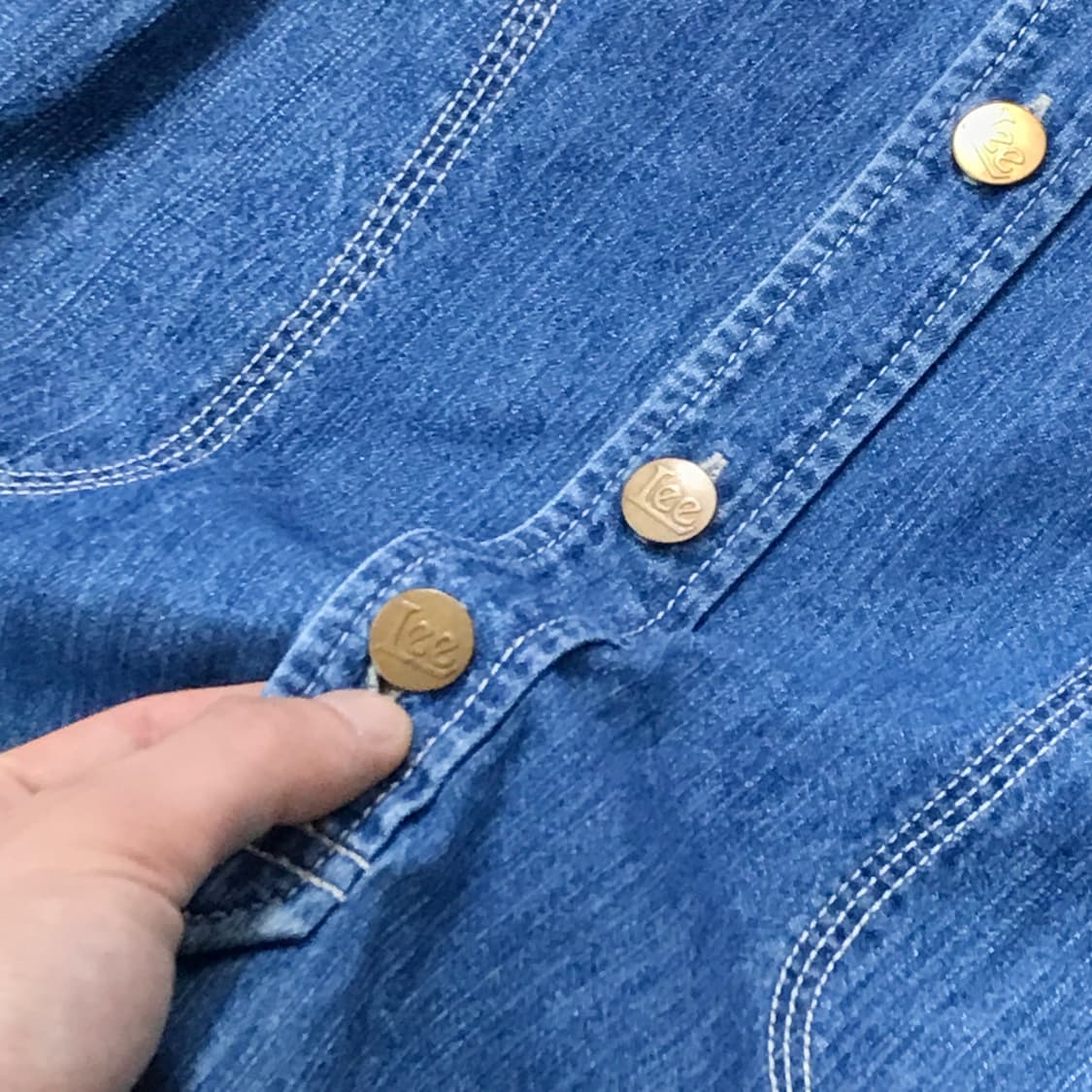 Lee 리 중청 데님 숏 셔츠원피스 롱 셔츠 여성 44 55 사이즈 상품이미지5