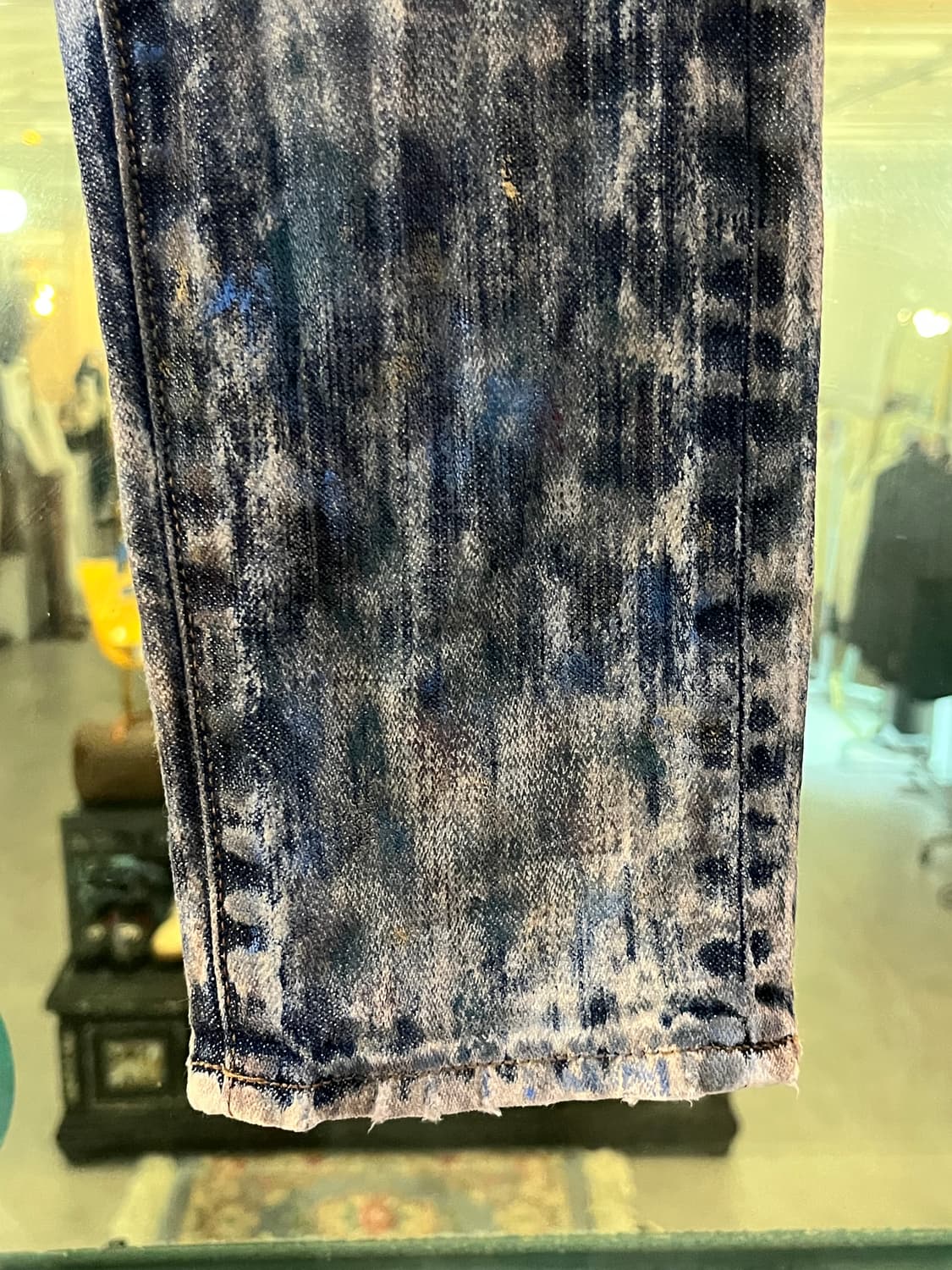 Denim&Supply 데님앤서플라이 페인팅 대미지 스키니 진 W25 상품이미지4