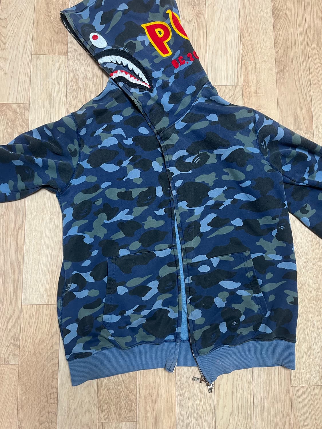 베이프 카모 후드집업 상품이미지1