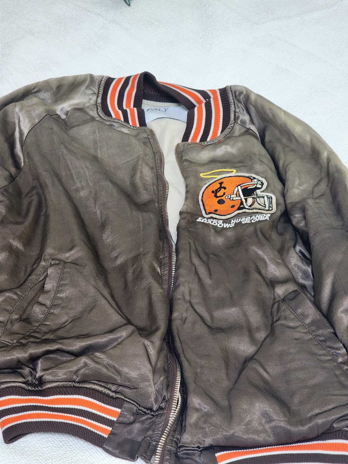 팔리할리우드 새틴 봄버자켓 상품이미지4