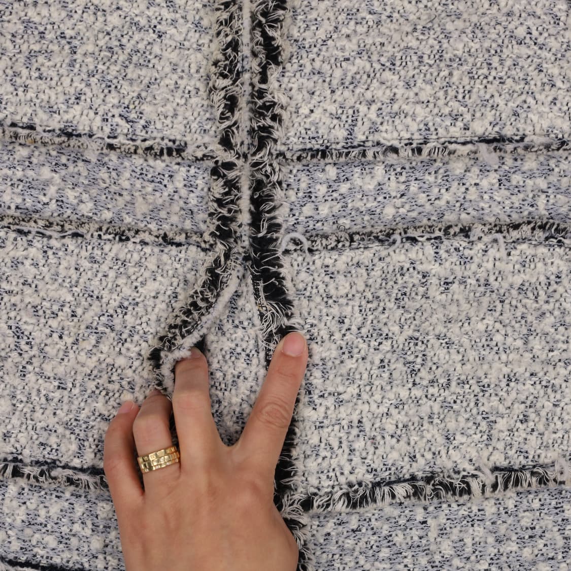 82-88 잇미샤 롱 트위드 자켓 0414H1 상품이미지5