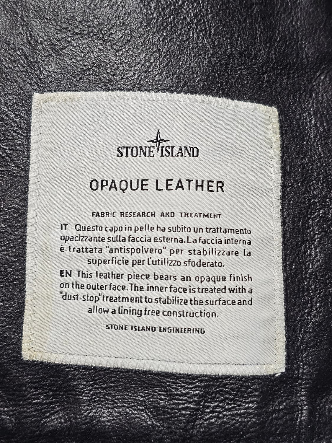 스톤아일랜드 OPAQUE LEATHER 자켓 상품이미지6