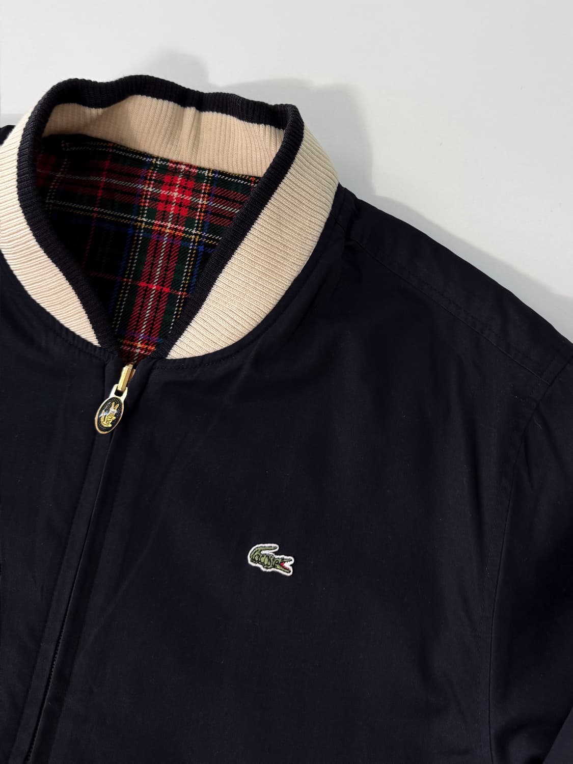 라코스테 00‘s 루즈핏 양면 모직 블루종 자켓 상품이미지4
