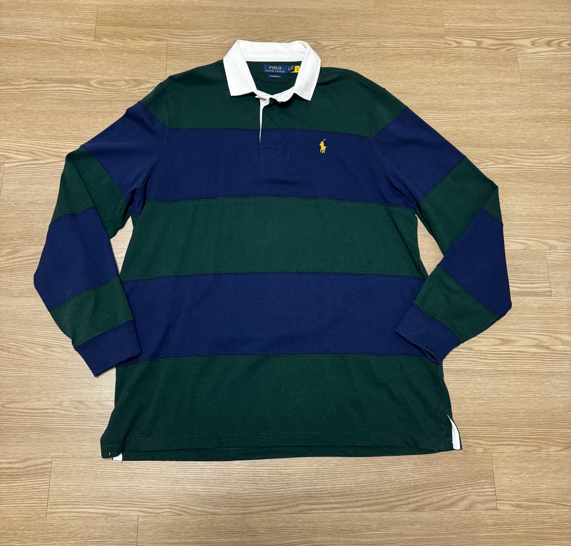 폴로 랄프로렌 스트라이프 럭비티 긴팔 XL 상품이미지1