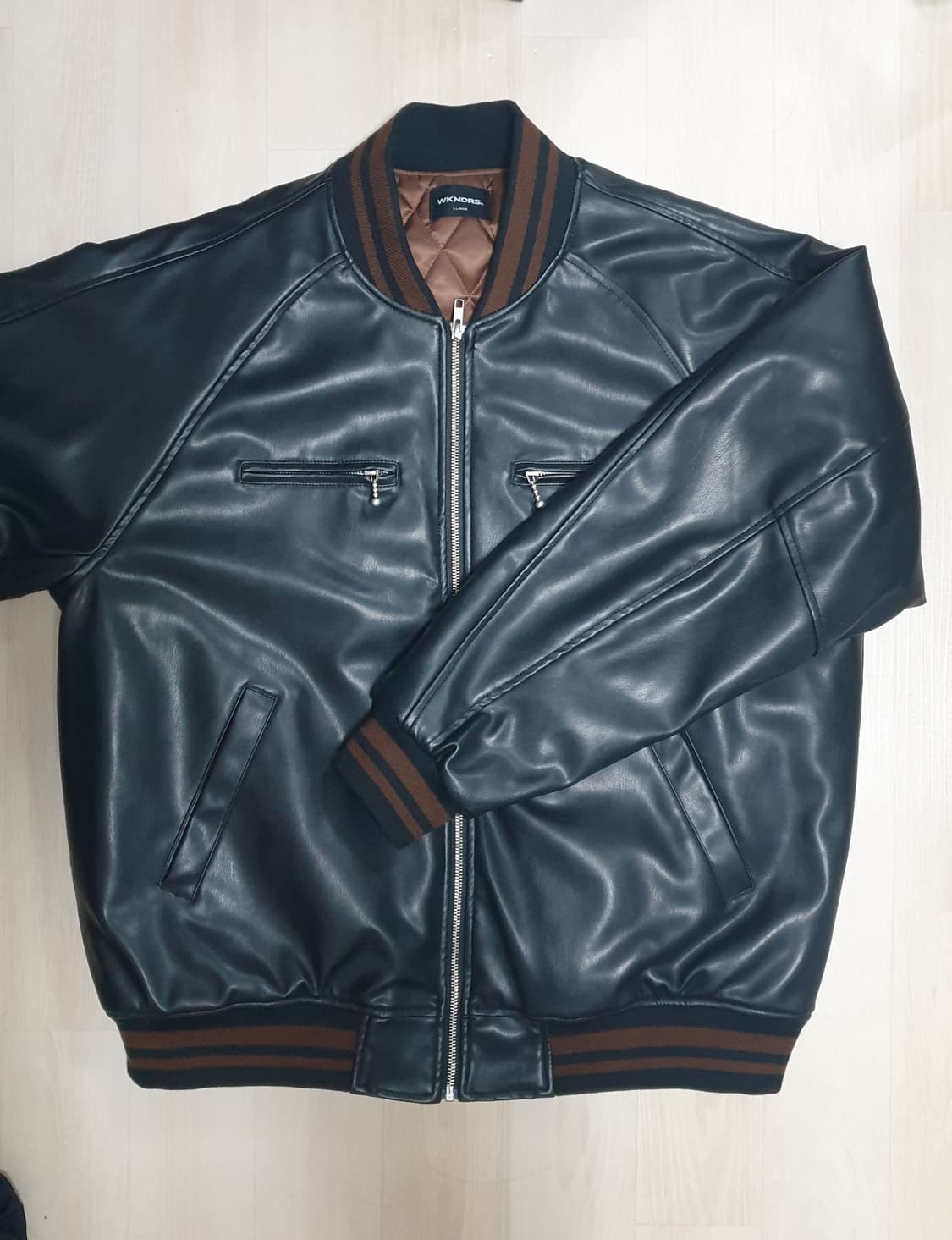 위켄더스 BOUTIQUE LEATHER JACKET (BLACK) 상품이미지4