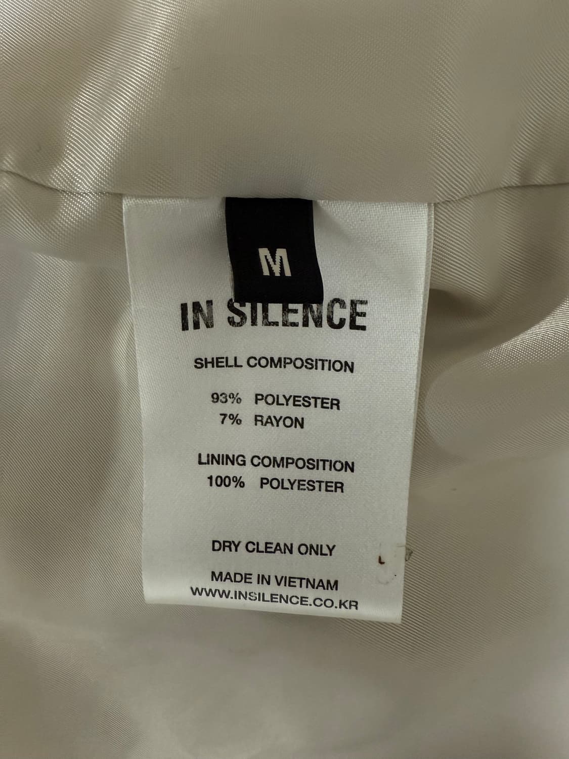 인사일런스(insilence) 화이트 포켓 자켓M 상품이미지4