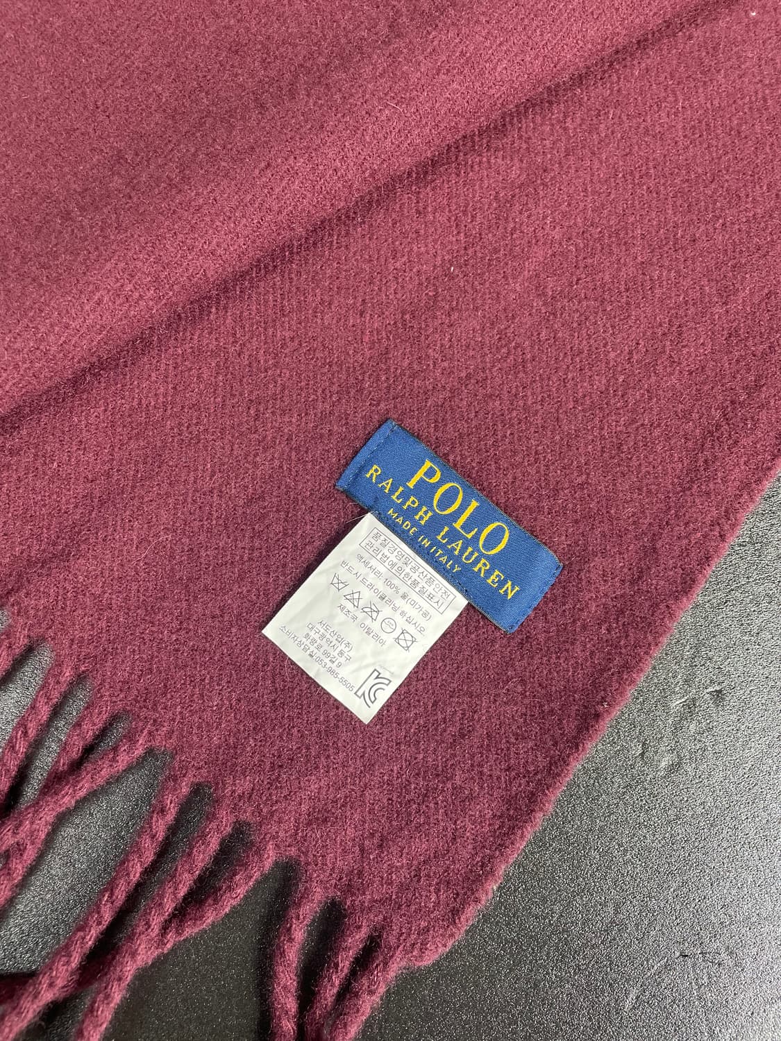 폴로 랄프로렌 램스울 100% 머플러 MADE IN ITALY 상품이미지7