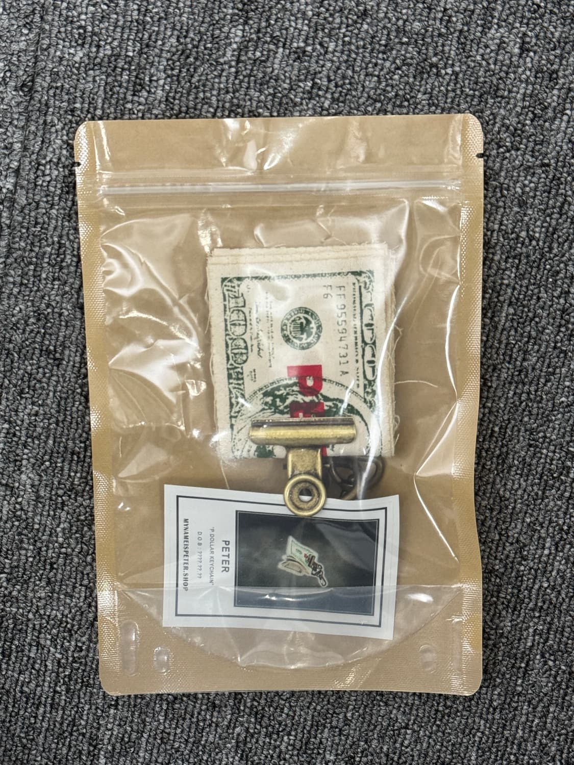 마이네임이즈피터 달러 키체인 새상품 상품이미지2