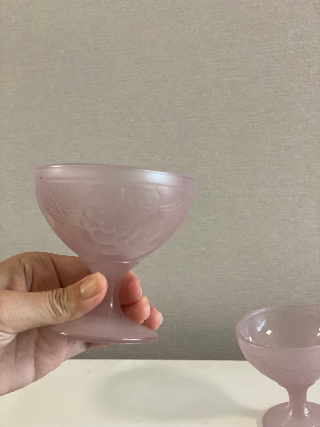 프랑스 빈티지 유리 아이스크림볼 세트 컵 상품이미지7