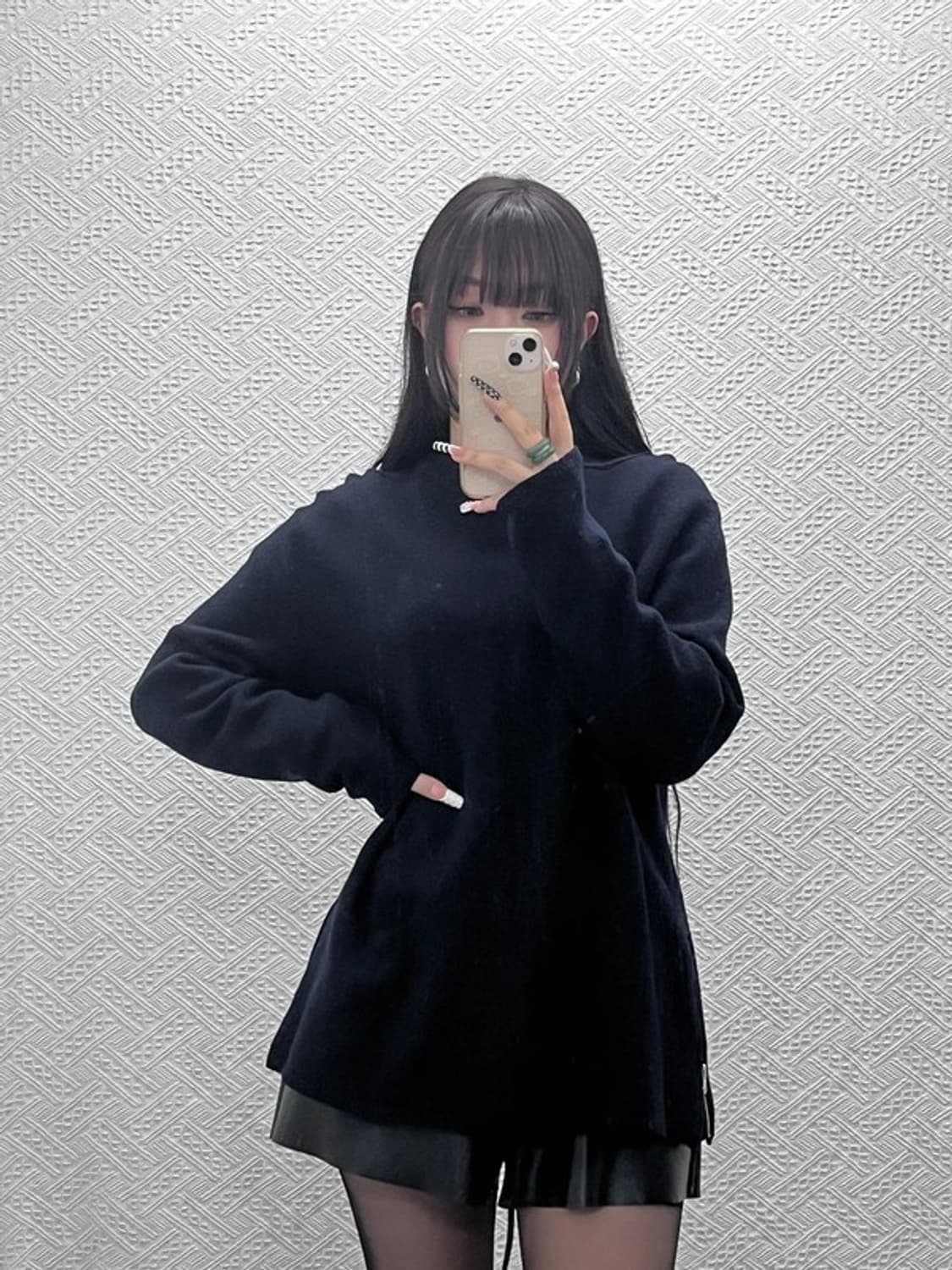 아크네스튜디오 모던 캐주얼 사이드지퍼 울 니트 XXS C10426 상품이미지1